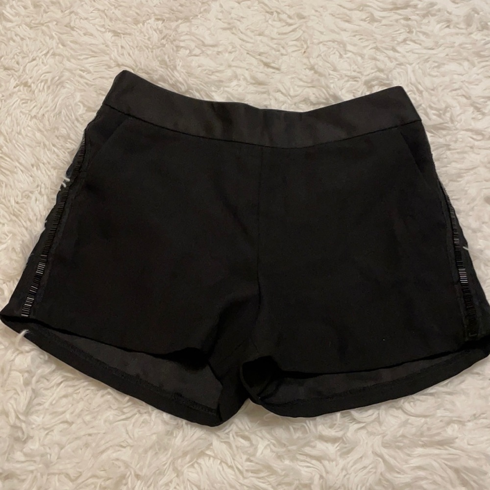 Express women’s black sequined shorts size 00 NWT